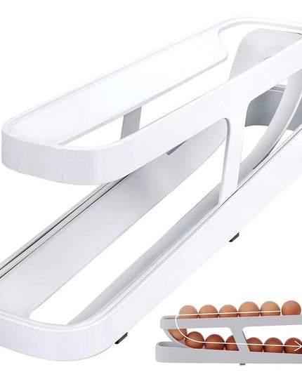 Suport pentru Oua, pentru Usa Frigiderului, cu Doua Straturi