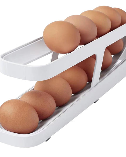 Suport pentru Oua, pentru Usa Frigiderului, cu Doua Straturi