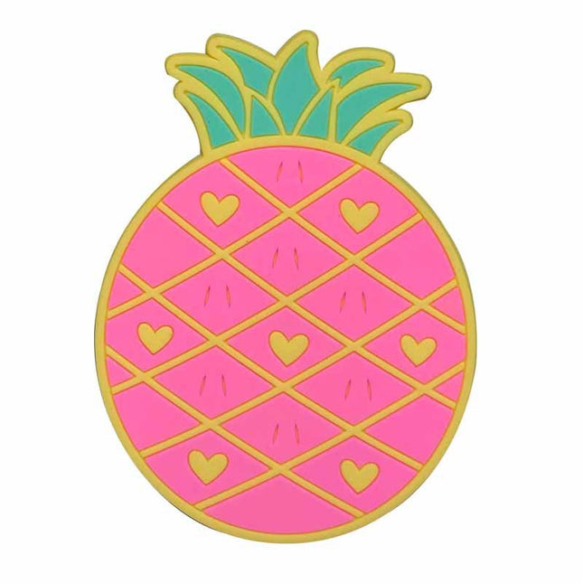 Suport pentru Pahar, Model Ananas, din PVC,Rezistent la Caldura