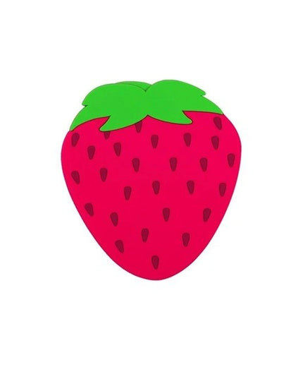 Suport pentru Pahar, Model Capsuna, din PVC,Rezistent la Caldura