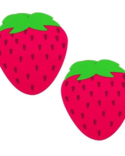 Suport pentru Pahar, Model Capsuna, din PVC,Rezistent la Caldura