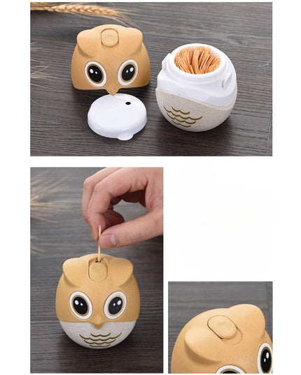 Suport pentru Scobitori, Model Bufnita, Multifunctional