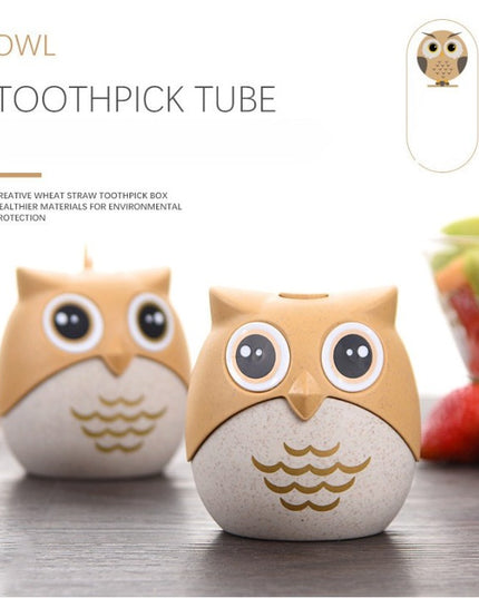 Suport pentru Scobitori, Model Bufnita, Multifunctional