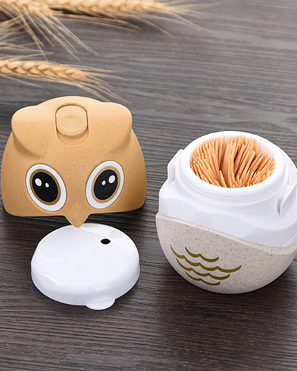 Suport pentru Scobitori, Model Bufnita, Multifunctional