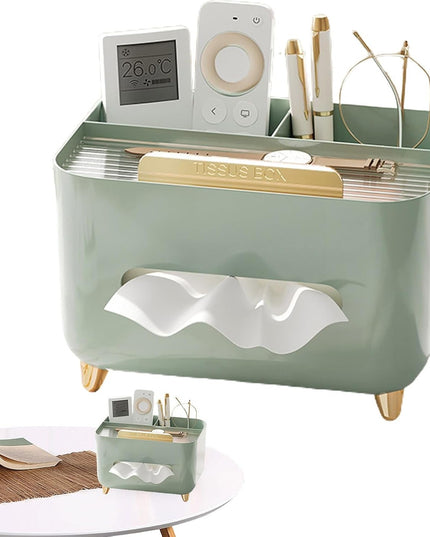 Suport pentru Servetele, Multifunctionala, Design Minimalist, ABS, cu Suport pentru Obiectele Personale, pentru Birou