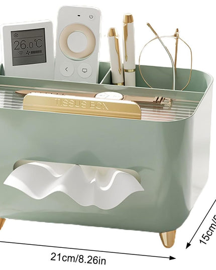 Suport pentru Servetele, Multifunctionala, Design Minimalist, ABS, cu Suport pentru Obiectele Personale, pentru Birou