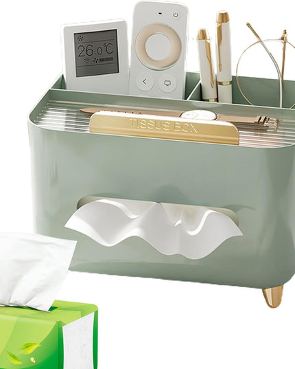 Suport pentru Servetele, Multifunctionala, Design Minimalist, ABS, cu Suport pentru Obiectele Personale, pentru Birou