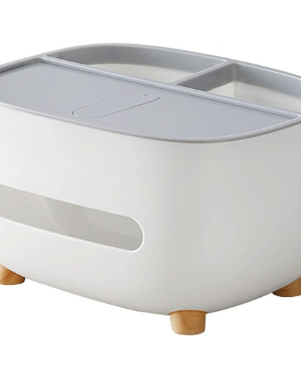 Suport pentru Servetele, Multifunctionala, Design Minimalist, ABS, cu Suport pentru Obiectele Personale, pentru Birou