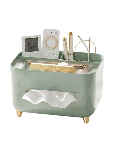 Suport pentru Servetele, Multifunctionala, Design Minimalist, ABS, cu Suport pentru Obiectele Personale, pentru Birou