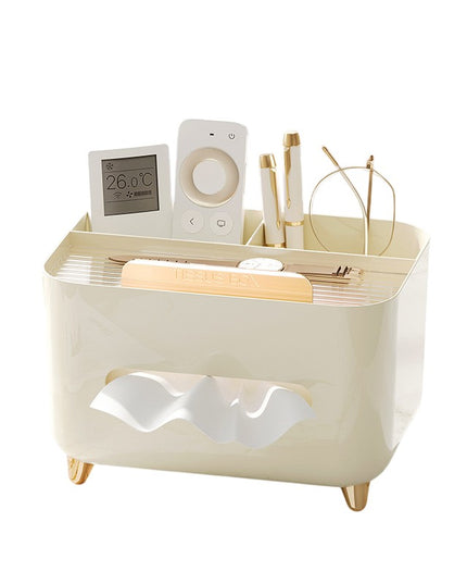 Suport pentru Servetele, Multifunctionala, Design Minimalist, ABS, cu Suport pentru Obiectele Personale, pentru Birou