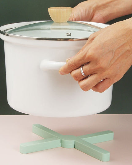 Suport pliabil din silicon pentru vase fierbinti portabil, usor de depozitat, rezistent la temperaturi foarte ridicate, , antialunecare