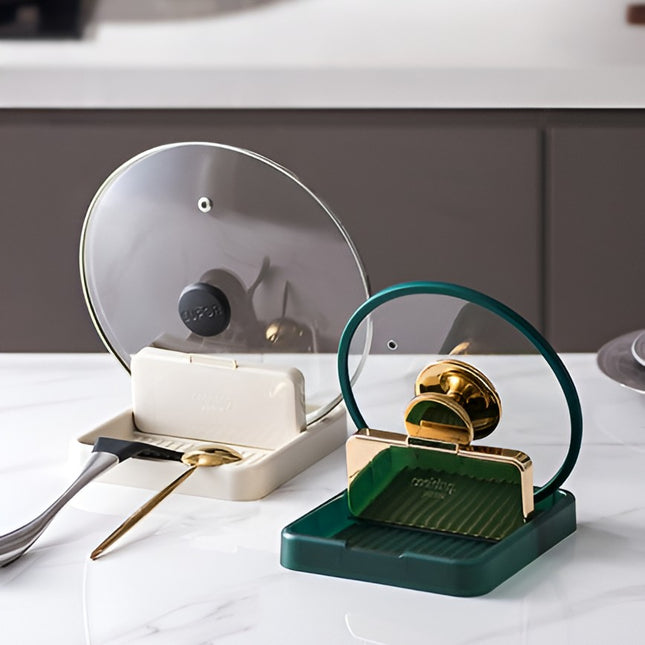 Suport Pliabil, pentru Capace, Linguri, Multifunctional, Plasare pe Blatul de Bucatarie