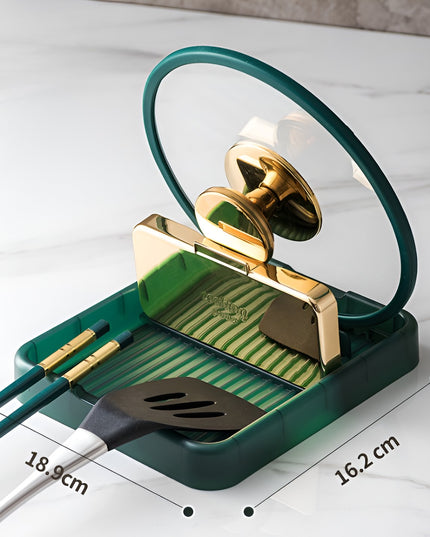 Suport Pliabil, pentru Capace, Linguri, Multifunctional, Plasare pe Blatul de Bucatarie