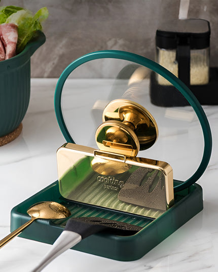 Suport Pliabil, pentru Capace, Linguri, Multifunctional, Plasare pe Blatul de Bucatarie