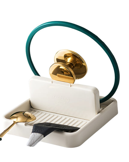 Suport Pliabil, pentru Capace, Linguri, Multifunctional, Plasare pe Blatul de Bucatarie