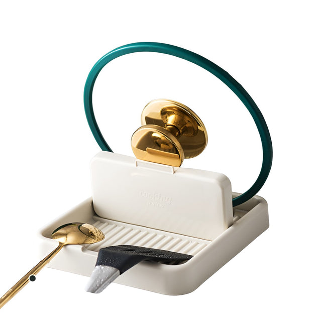 Suport Pliabil, pentru Capace, Linguri, Multifunctional, Plasare pe Blatul de Bucatarie