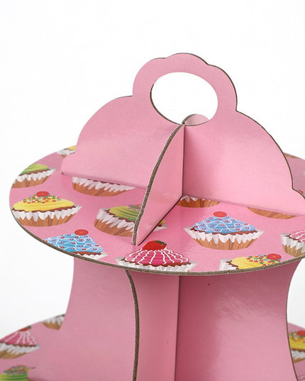 Suport Prajituri, 3 Etaje, Design de Petrecere, pentru Prajituri, Candy Bar, din Carton