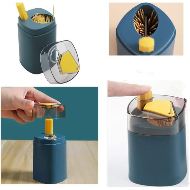 Suport Scobitori, Automat, cu Buton si Capac, din PP