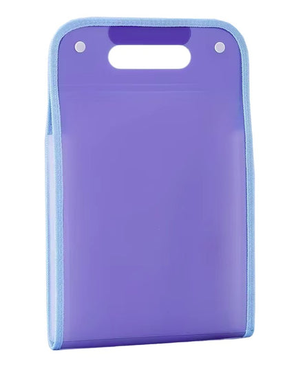 Suport Vertical pentru Hartii A4, Suport Portabil pentru Hartie A4 cu Maner, PP, pentru Depozitare Hartii si Documente