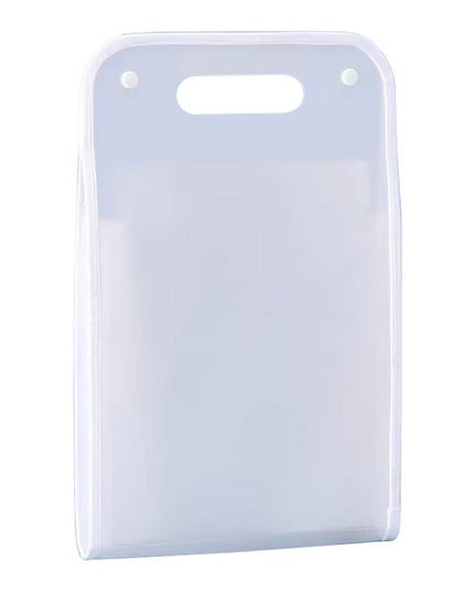 Suport Vertical pentru Hartii A4, Suport Portabil pentru Hartie A4 cu Maner, PP, pentru Depozitare Hartii si Documente