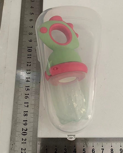Suzeta pentru Fructe, pentru Bebelusi, din Silicon Alimentar, +4 Luni, 2 mm Grosime Gauri Tetina, 12.4 x 5.1 x 4.7 cm, /