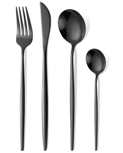 Tacamuri Portugheze, din 24 de Piese din Otel Inoxidabil, 6 , 6 Furculite, 6 Linguri de Masa, 6 Linguri pentru Ceai