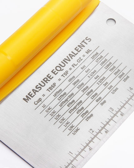 Taietor aluat 1, lama otel inoxidabil, maner din ABS, gradat, paleta plastic