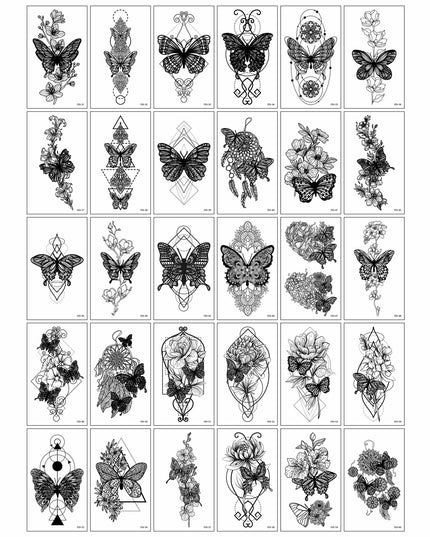 30 Tatuaje Temporare, pe Baza de Apa, Model 3