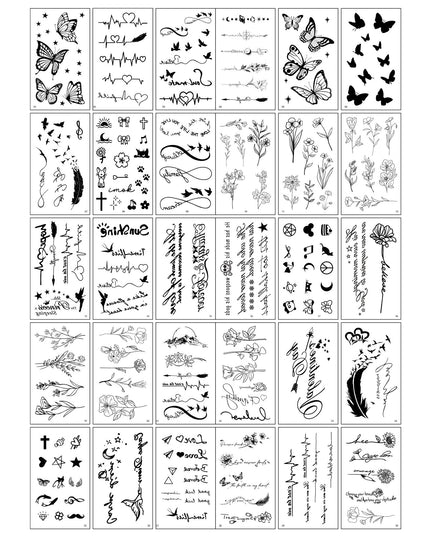 30 Tatuaje Temporare, pe Baza de Apa, Model 5