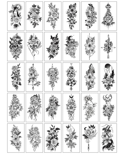 30 Tatuaje Temporare, pe Baza de Apa, Model 4