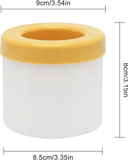 Tava de Gheata din Silicon cu Capac, Forma de Gheata pentru Racirea Bauturilor, in Forma de Pahar, Silicon fara BPA, Cuburi de Gheata