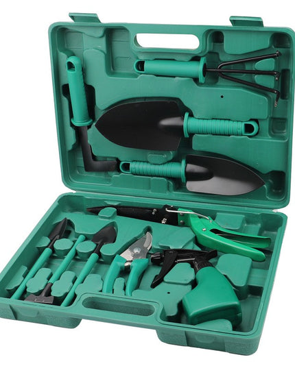 10 accesorii pentru gradinarit geanta depozitare inclusa, otel inoxidabil,