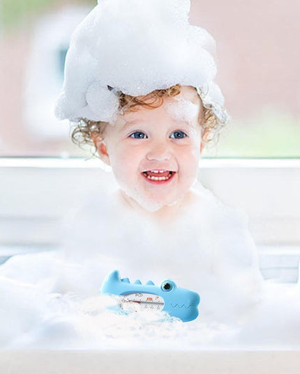 Termometru pentru Baie, Plutitor, Rezistent la apa, Multifunctional, Model Crocodil