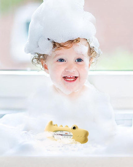 Termometru pentru Baie, Plutitor, Rezistent la apa, Multifunctional, Model Crocodil