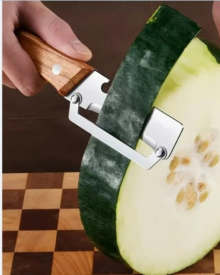 Curatator de Fructe/Legume, 2in1, Desfacator de Sticle, Multifunctional, Maner de Lemn