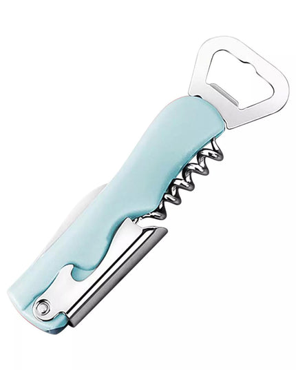 Tirbuson de Sticle 1, Desfacator de Sticle Multifunctional, din Inox cu Maner Anti Alunecare