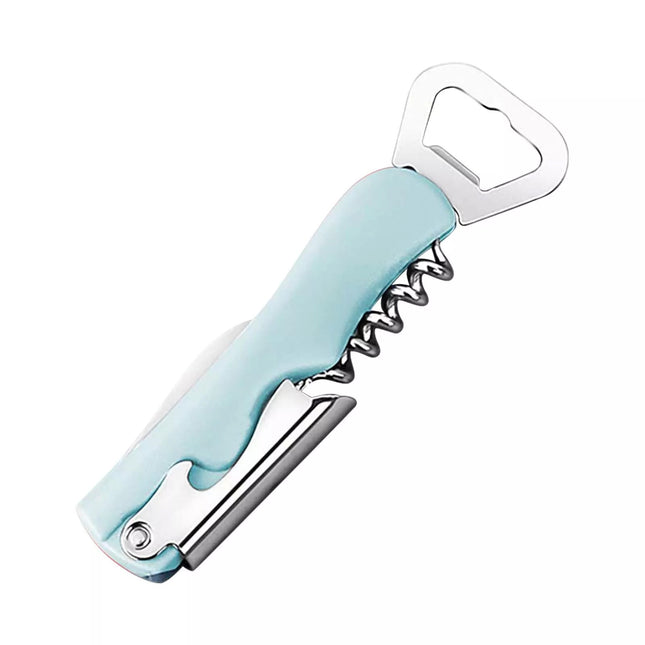 Tirbuson de Sticle 1, Desfacator de Sticle Multifunctional, din Inox cu Maner Anti Alunecare