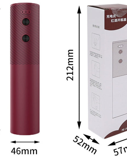 Tirbuson Electric, Deschizator Sticle de Vin, de Uz Casnic de Ultima Generatie, Reincarcabil prin Incarcare USB