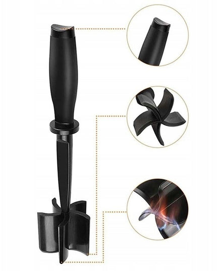 Tocator de Carne Manual, cu Lama pentru Tocarea si Amestecarea Carnii,cu 5 Lame Curbate, Rezistent la Caldura, Multifunctional, Plastic Rezistent