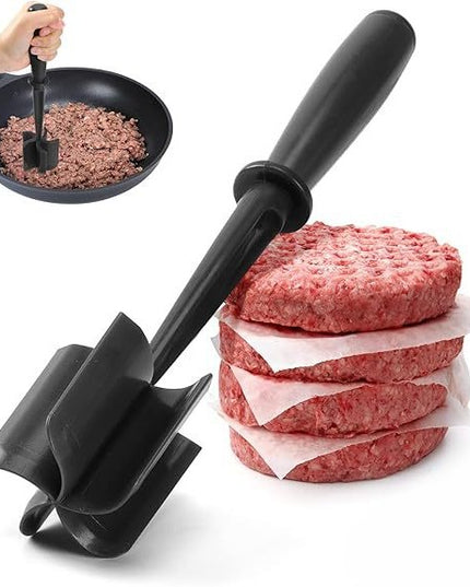 Tocator de Carne Manual, cu Lama pentru Tocarea si Amestecarea Carnii,cu 5 Lame Curbate, Rezistent la Caldura, Multifunctional, Plastic Rezistent