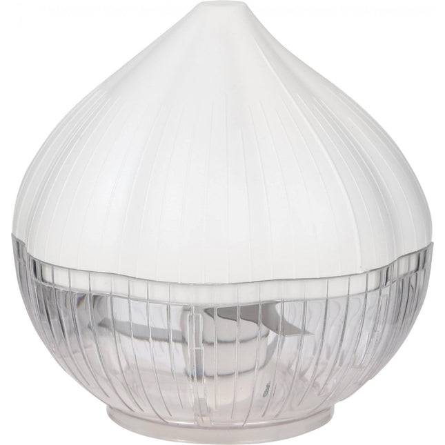 Tocator manual pentru usturoi, in forma de usturoi, cutite rezistente, utilizare prin apasare, material ABS si inox