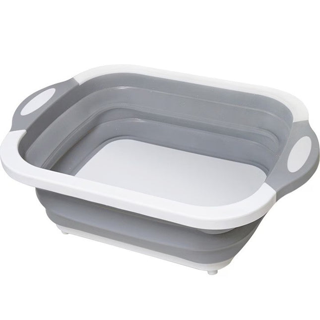 Tocator Multifunctional, 1, cu Cos pentru Spalat si Scurgere Alimente, 480 g, Pliabila