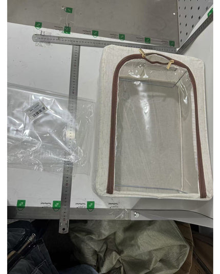 Depozitare cu Cadru Metalic, pentru Incaltaminte, Haine, Lingerie, Fermoar Calitativ, Fereastra Transparenta, Manere Laterale