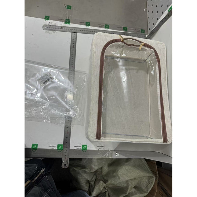 Depozitare cu Cadru Metalic, pentru Incaltaminte, Haine, Lingerie, Fermoar Calitativ, Fereastra Transparenta, Manere Laterale