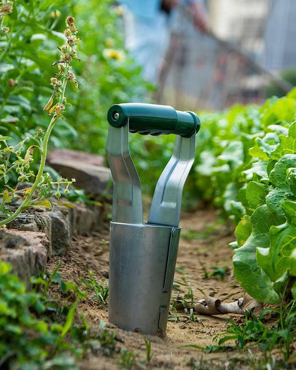 Transplantator Agricol Cilindric, din Otel si Plastic, Diametru, cu Maner Flexibil