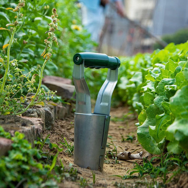 Transplantator Agricol Cilindric, din Otel si Plastic, Diametru, cu Maner Flexibil