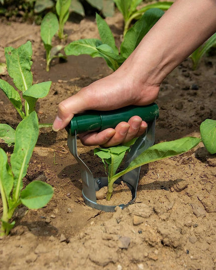 Transplantator Agricol Cilindric, din Otel si Plastic, Diametru, cu Maner Flexibil