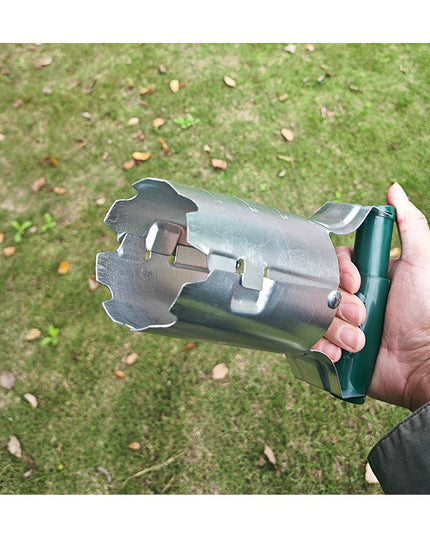 Transplantator Agricol Cilindric, din Otel si Plastic, Diametru, cu Maner Flexibil