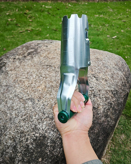 Transplantator Agricol Cilindric, din Otel si Plastic, Diametru, cu Maner Flexibil,