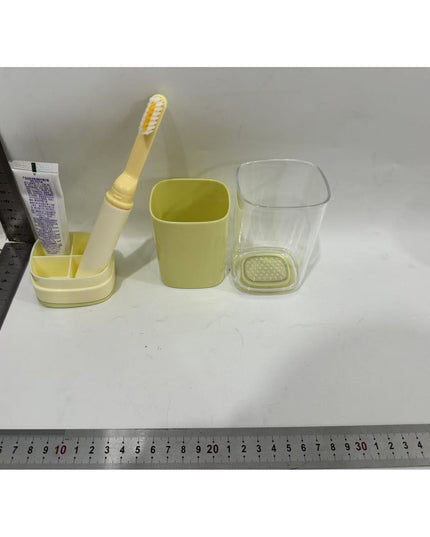 Cana Multifunctionala pentru Voiaj, cu Functii de Depozitare si Suport Articole Igiena Dentara